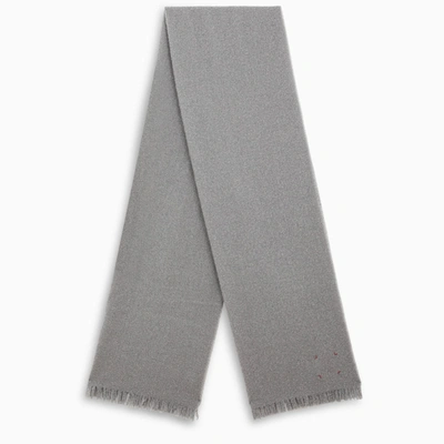 Destin Grey Wool And Cashmere Scarf