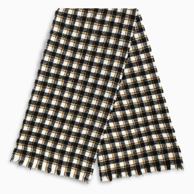 Destin Yellow/white/black Check Scarf