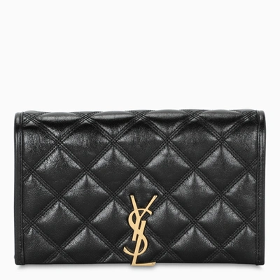 Saint Laurent Black Becky Chain Wallet