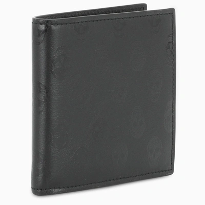 Alexander Mcqueen Black Skull Print Wallet