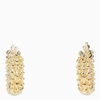 BOTTEGA VENETA INTRECCIATO HOOP EARRINGS,617411VAHU0-G-BV-8120