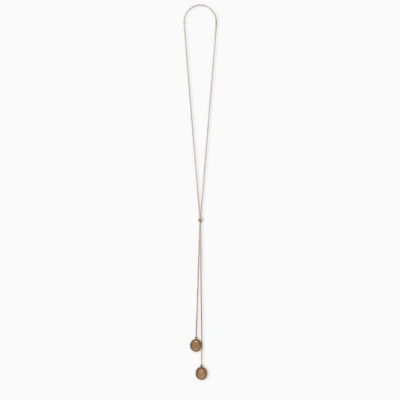 Bottega Veneta Pendant Spheres Necklace In Metal