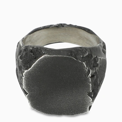 Nove25 Materic Chevalier Ring In Metal