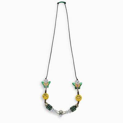 EVAE+ Smiley Pearl Necklace Black – Mores Studio