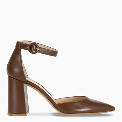 Gianvito Rossi Brown Leather Pumps