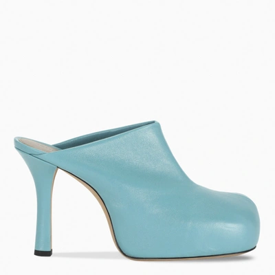 Bottega Veneta Light Blue Bv Bold Mules