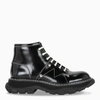 Alexander Mcqueen Lace-up Lug Sole Hiker Boot In Black