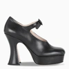 MIU MIU BLACK PLATFORM PUMPS,5IP596A115XOT-H-MIU-F0002