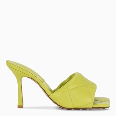 Bottega Veneta The Rubber Lido High-heel Sandals In Green