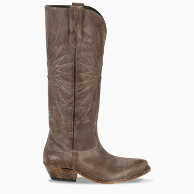 Golden Goose Brown Wish Star Boots