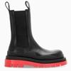 Bottega Veneta Leather Chelsea Boots W/ Layered Sole In Black