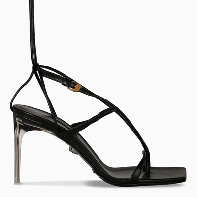 Versace Black Thong Sandals