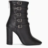 SAINT LAURENT BUCKLE STRAP ANKLE BOOTS,5800711FV00-F-YSL-1000