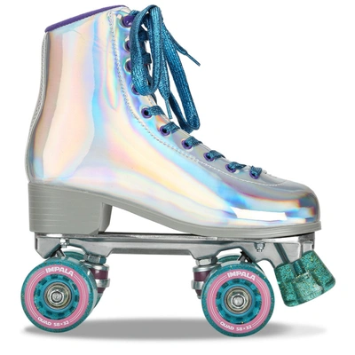 Impala Skate Holographic Silver Roller Skates In Grey