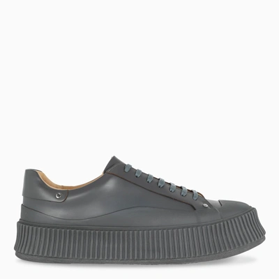 Jil Sander Grey High Sole Sneakers