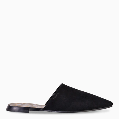 Prada Black Suede Slip-on