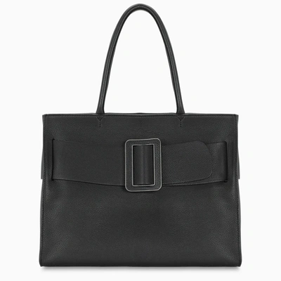 Boyy Bobby Soft Black Leather Top Handle Bag