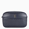 SAINT LAURENT BLUE QUILTED CAMERA BAG,6489901EL07-I-YSL-4147