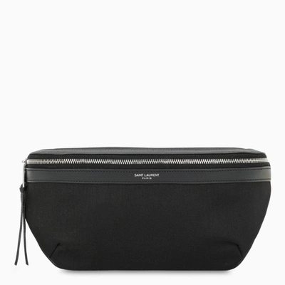 Saint Laurent Black Canvas Classic Belt Bag