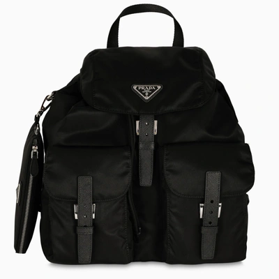 Prada Backpack In Black Vela