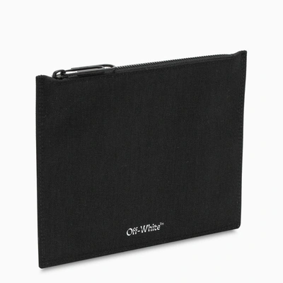 Off-white &trade; Black Logo Soft Clutch