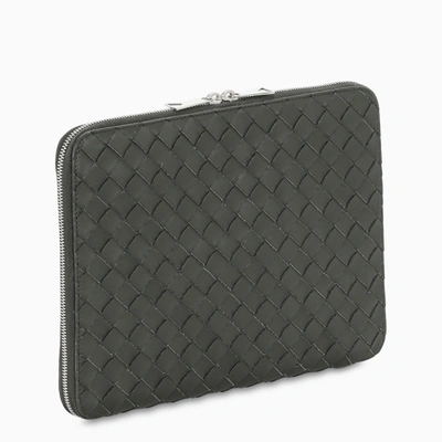 Bottega Veneta Dark Green Intrecciato Small Document Holder