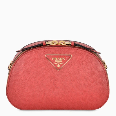 Prada Red Saffiano Odette Belt Bag