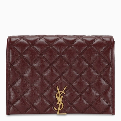 Saint Laurent Burgundy Small Becky Bag In Red
