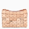 PACO RABANNE PINK GOLD TONE ICONIC 1969 BAG,21PSS0128MET168-I-PACO-P650