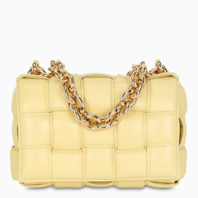 Bottega Veneta Butter/gold The Chain Cassette Bag In Beige