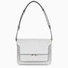 MARNI LIGHT GREY SAFFIANO TRUNK BAG,SBMPN09NO1LV520-I-MARNI-ZN09N