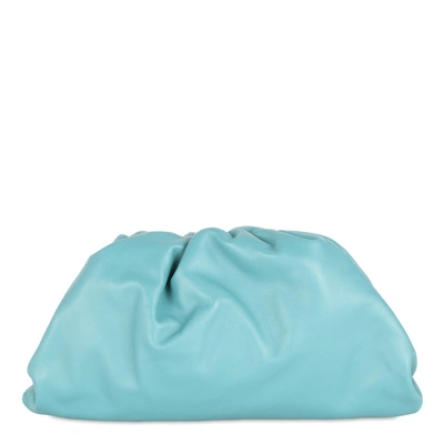 Bottega Veneta Turquoise Pouch Bag In Light Blue