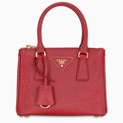 Prada Red Micro Galleria Bag