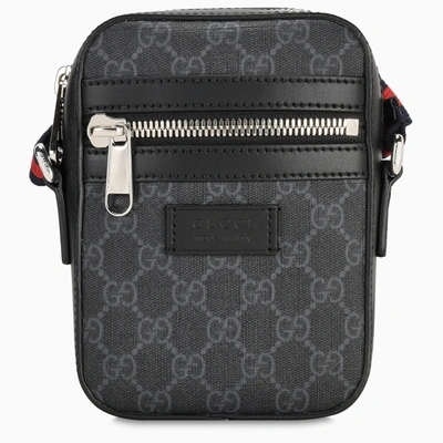 Gucci Gg Supreme Small Messenger Bag In Black