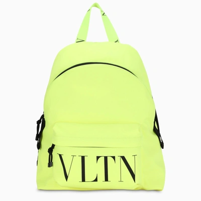 Valentino Garavani Fluo Yellow Vltn Backpack