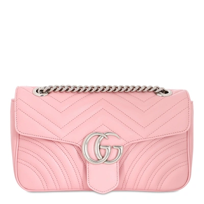 Gucci Pastel Pink Small Gg Marmont Bag
