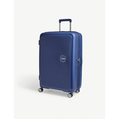 American Tourister Wheeled Luggages Soundbox 71.5/81l Polypropylene Navy In Blue