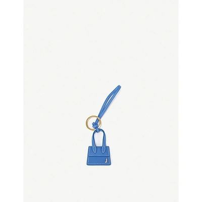 Jacquemus Le Chiquito Leather Keyring In Blue