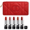 DIOR ROUGE DIOR COUTURE COLOUR REFILLABLE LIPSTICK COLLECTION GIFT SET,R03722732