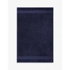 Lacoste Marine Le Croco Logo-embroidered Organic Cotton Bath Sheet 100cm X 150cm Bath Sheet In Marine