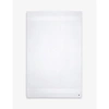 Lacoste Blanc Le Croco Logo-embroidered Organic Cotton Bath Sheet 100cm X 150cm Bath Sheet In Blanc