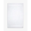 Lacoste Blanc Le Croco Logo-embroidered Organic Cotton Guest Towel 40cm X 60cm Guest Towel In Blanc