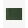 Lacoste Le Croco Logo-embroidered Organic Cotton Bath Mat 70cm X 50cm In Vert