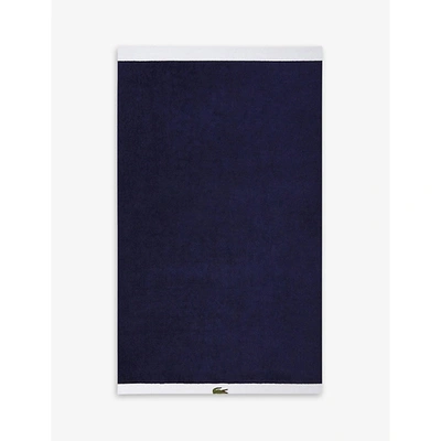 Lacoste Marine Casual Organic Cotton Bath Sheet 90cm X 150cm Bath Sheet