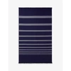 Lacoste Marine Rythme Organic Cotton Beach Towel 100x160cm 1size In Marine