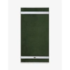 Lacoste Vert Casual Cotton Bath Sheet 140x70cm Bath Towel In Vert