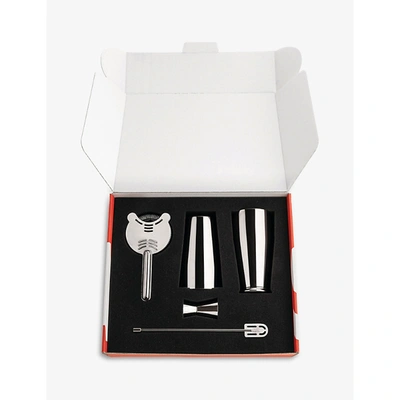 Alessi Inox Il Bar Stainless Steel Cocktail Gift Set Of Four