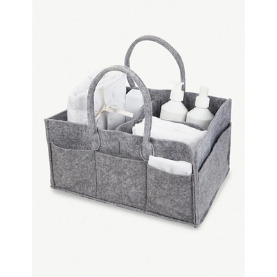 The Little White Company Dream Felt Storage Holdall Unit In Grey