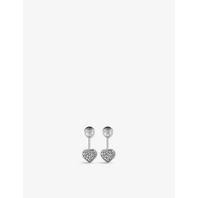 Chopard Happy Hearts 18ct White-gold And 0.44ct Diamond Earrings In White Gold