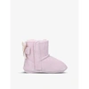 Ugg Babies' Jesse Bow Ii Suede Boots 0-12 Months In Pale Pink